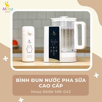Bình đun nước pha sữa cao cấp Moaz BéBé MB – 043