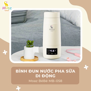 Bình đun nước pha sữa di động Moaz BéBé MB – 058